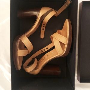 Prada tan sandals